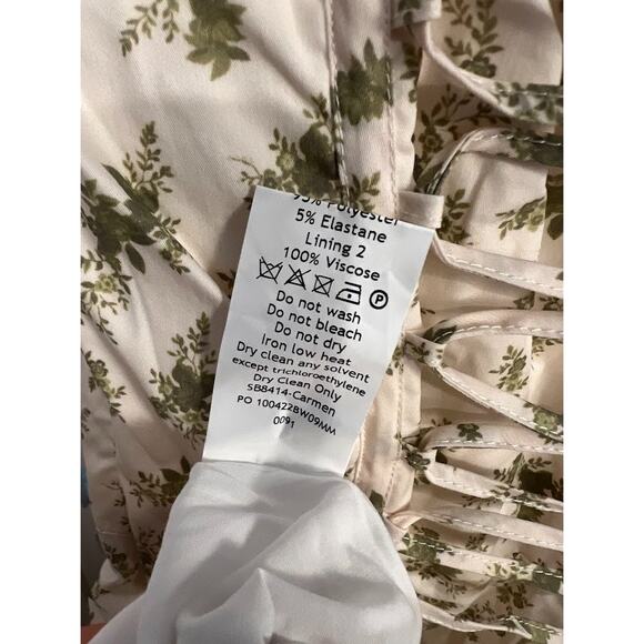 House of CB Carmen Garden Print Bustier Midi Sundress Size S Small - Picture 9 of 10